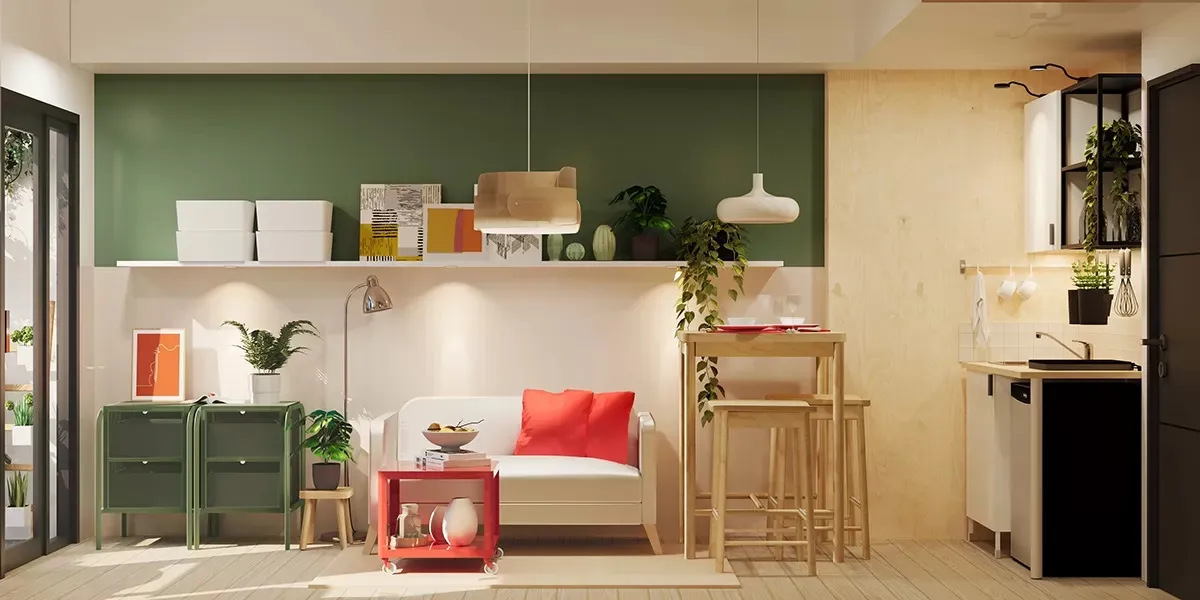 Create a simple minimalist home