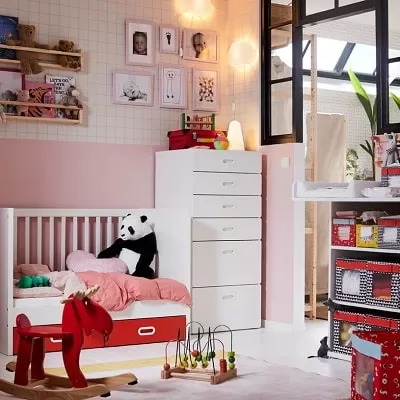 Penyimpanan cerdas untuk barang bayi Anda