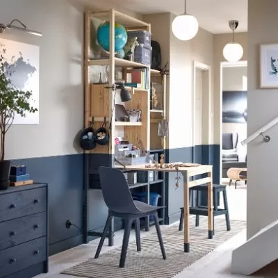Kantor rumah fungsional untuk ruang sempit