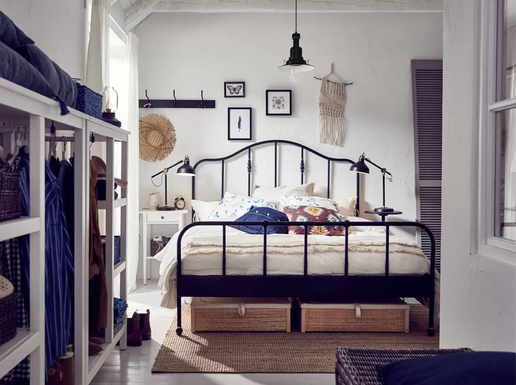 Kamar tidur multitasking dengan sentuhan pribadi