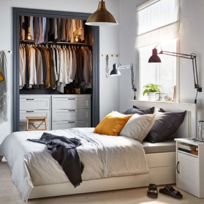Tasteful, stylish and storage friendly – this bedroom has it all