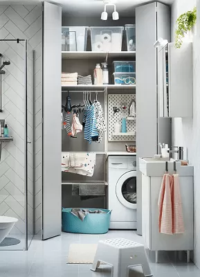 The mini laundry room