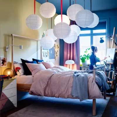 Kamar tidur untuk menghidupkan kreativitas Anda