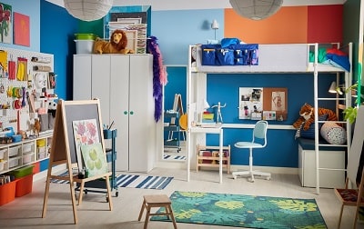 Kamar impian untuk setiap pelukis kecil
