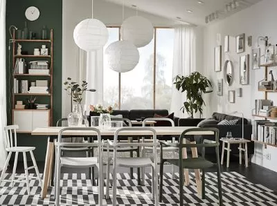 A naturally Scandinavian dining room