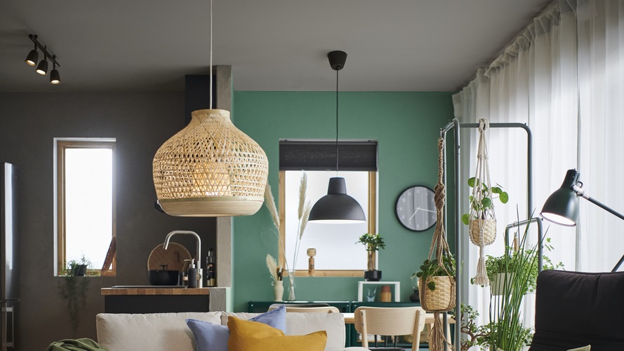 LED ceiling lights for the living room, adding a touch of cool and ...