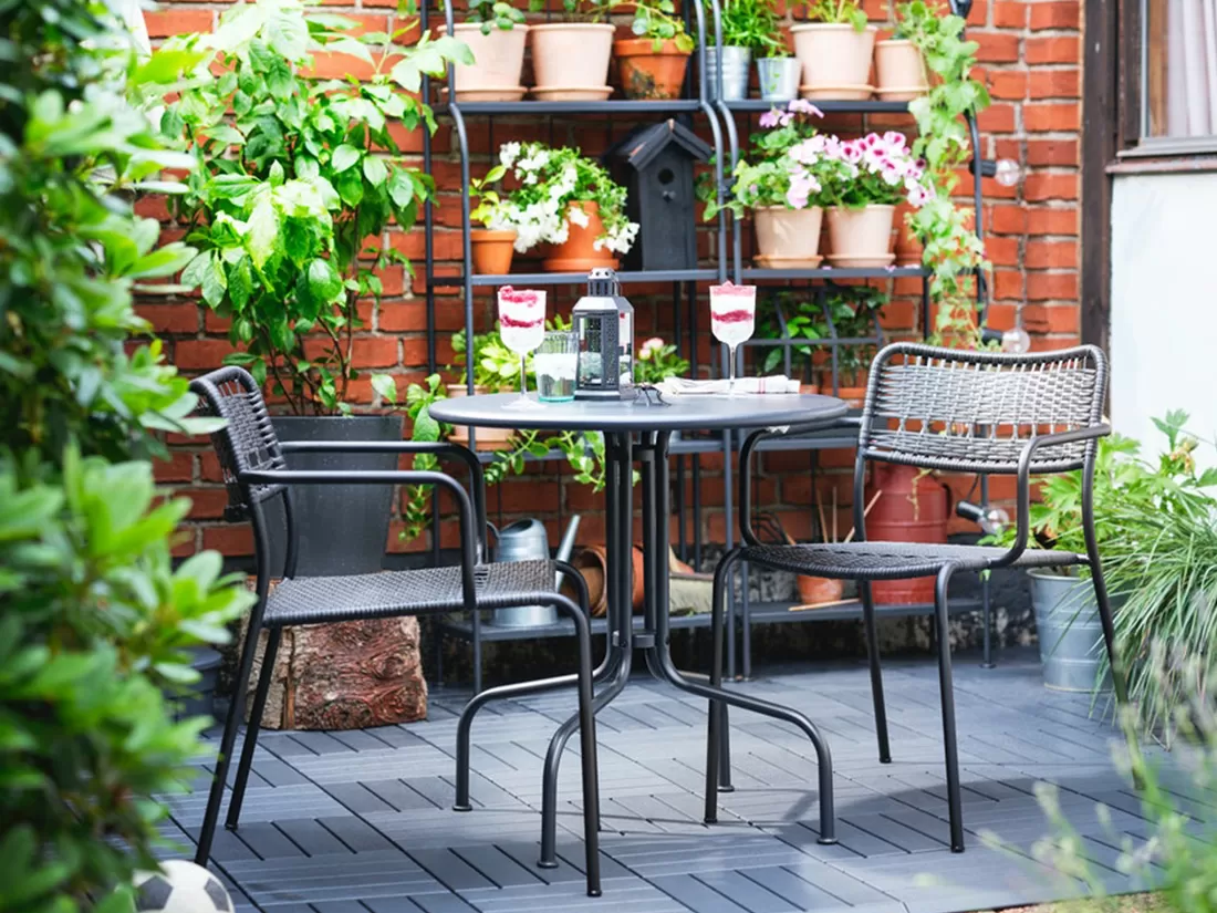 For a more comfortable outdoor area 