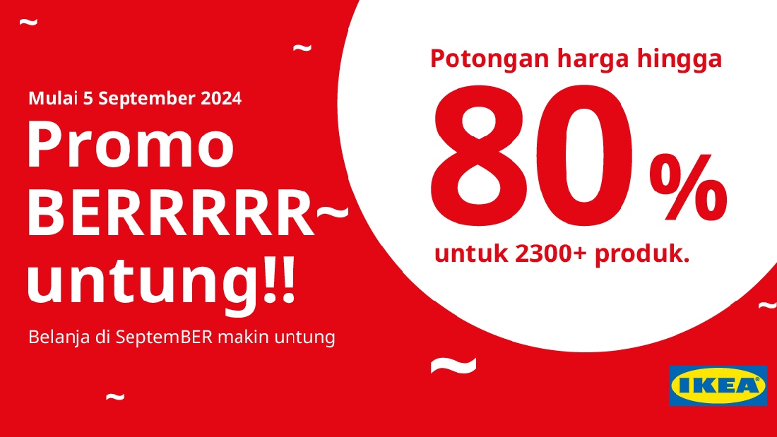 Promo Ber-UNTUNG IKEA: Enjoy discounts up to 80% - IKEA Indonesia