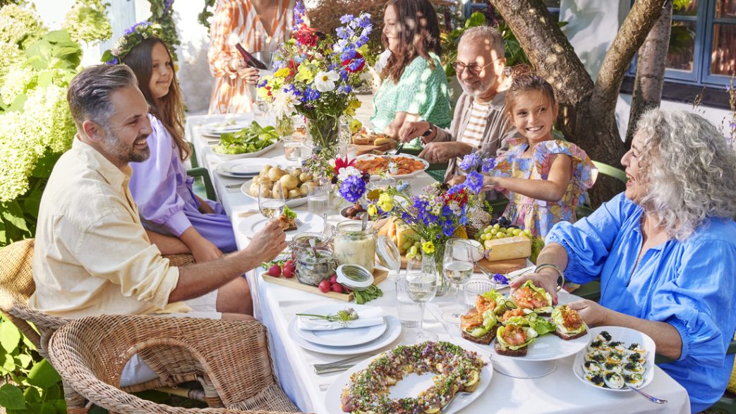 Simple small house terrace decoration for a festive party IKEA Indonesia